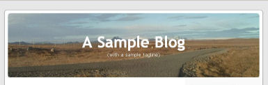Flowery Header Sample