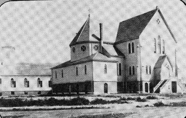 The church in 1860