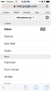 Gmail in Mobile Browser